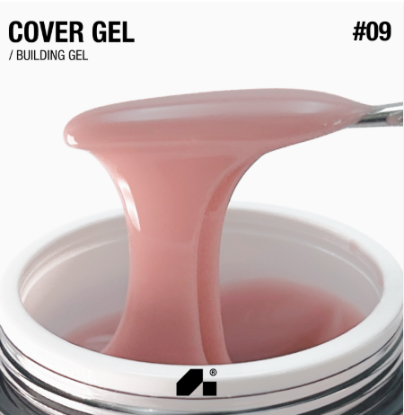  Зображення Гель для нарощування "Cover Gel" 30г №09 - bronzer 