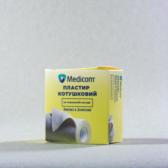  Зображення Пластырь медицинский MEDICOM ( не тканевая основа) 5м х 5см 