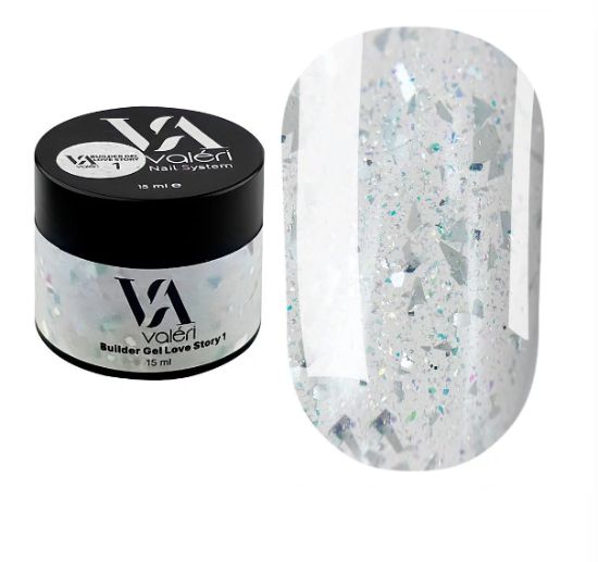  Зображення Valeri Builder Gel 15ml Love Story. №01 