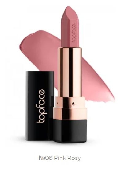  Зображення TopFace Помада для губ InstyleCreamy Lipstik 4g 006 Pink Rosy 