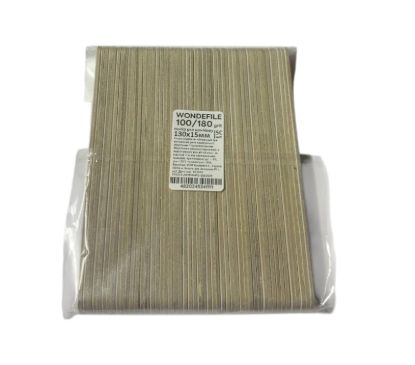  Зображення Пилка Wonderfile 130*15 мм на картонной основе 100/180 (50шт) 