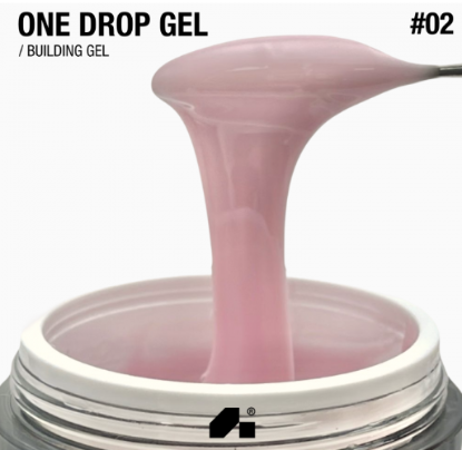  Зображення Гель для нарощування "One Drop Gel" 30г №02 - ballerina pink 