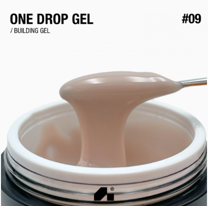  Зображення Гель для нарощування "One Drop Gel" 30г №09 - milk tea 