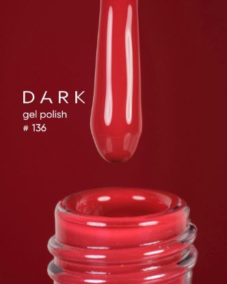  Зображення Гель лак Dark 136, 6ml 