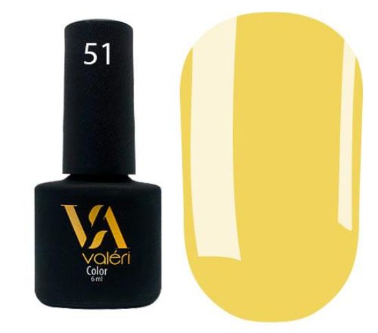  Зображення Гель лак Valeri №051, 6ml 