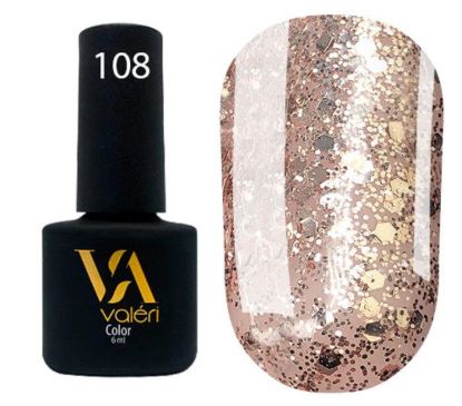 Зображення Гель лак Valeri №108, 6ml 