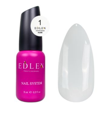  Зображення Edlen Cover base Nude 9ml №01 