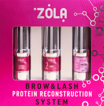  Зображення Zola Набір складів для ламінування брів Brow&Lash Protein Reconstruction System, 10 мл 