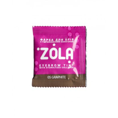  Зображення Zola краска для бровей с коллагеном в саше 5ml (05 Graphite) 