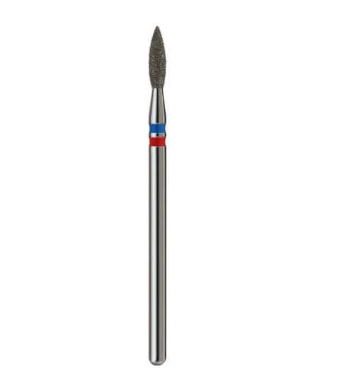  Зображення Фреза алмазна Полум'я 0,21 (blue + red) Premium 
