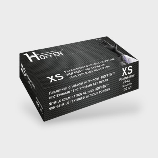  Зображення Перчатки HOFFEN Чорні XS 3,5г 