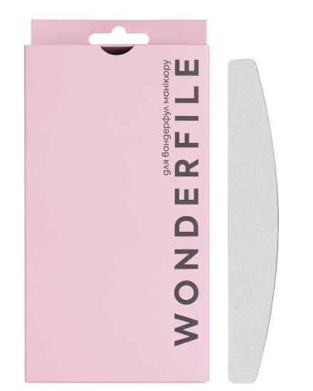  Зображення Абразиви для пилки на піні півмісяць Wonderfile 162*24 100гр (50)шт 