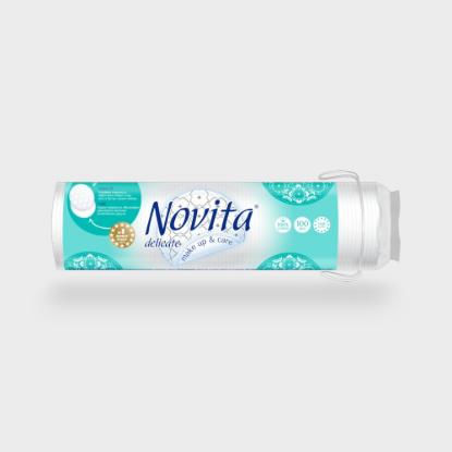  Зображення Диски ватные NOVITA Delicate 100шт 