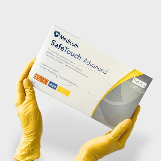  Зображення Рукавички MED жовті XS (3,8г) 