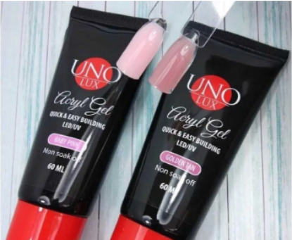  Зображення Акрил-гель UNO Baby Pink 60 ml 