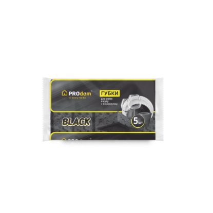  Зображення Губка кухонна Продом (BLACK) 5 шт (2573) 