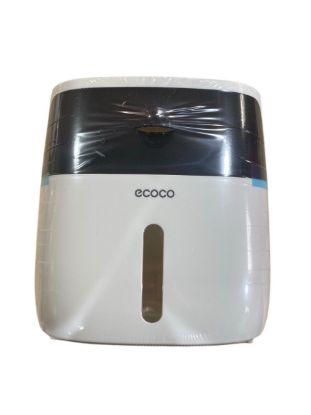  Зображення Тримач для туалетного паперу та рушників Ecoco (Білий з чорним) 
