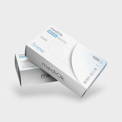  Зображення Перчатки MediOK WHITE M 