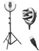  Зображення Кільцева лампа F-539B, Чорна 