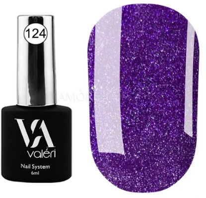  Зображення Гель лак Valeri №124. 6ml 