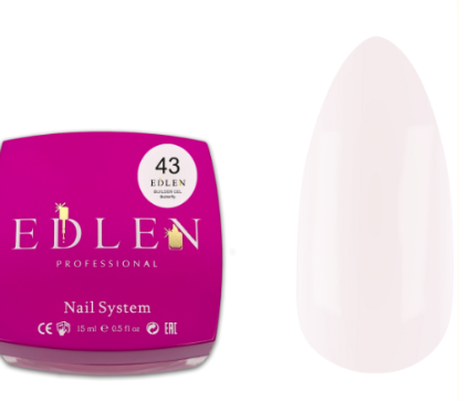  Зображення EDLEN Builder Gel Butterfly 15ml №43 