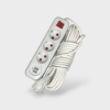  Зображення Підовжувач 3 розетки 2 м + 2USB 