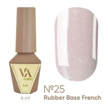  Зображення Valeri Rubber Base French, 6ml №025 