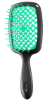  Зображення Janeke Superbrush the original гребінець продувна, щітка для волосся чорного кольору зі смарагдовим 