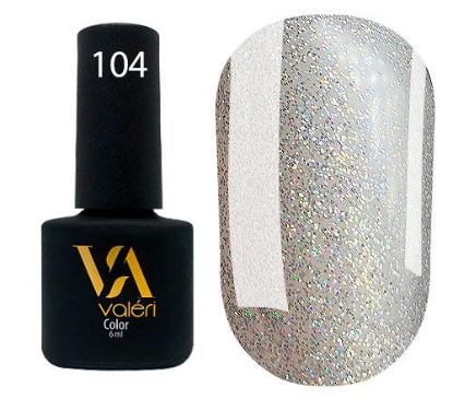 Зображення Гель лак Valeri №104, 6ml 