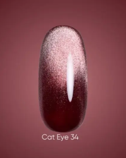  Зображення Dark Gel polish Cat Eye 34, 6ml 
