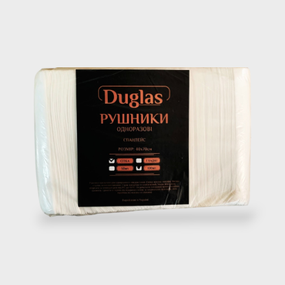  Зображення Полотенца в пачке 40*70 (100шт/пач сетка)"Duglas" 