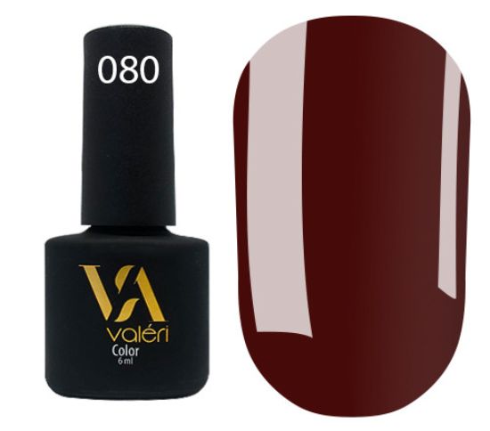  Зображення Гель лак Valeri №080, 6ml 
