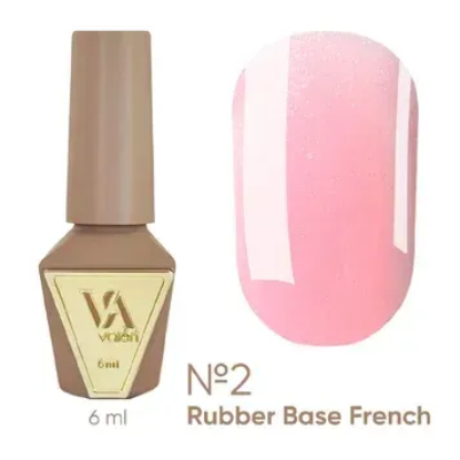  Зображення Valeri Rubber Base French, 6ml №002 