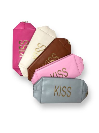  Зображення Косметичка KISS (25*11*7,5)см №808 Мікс 